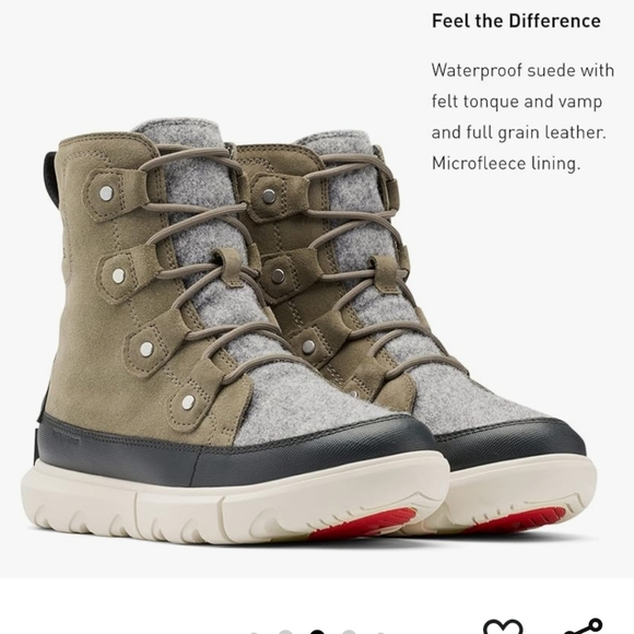 Sorel Women's Green and Gray Boots - Picture 7 of 16